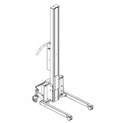 Wózek manipulacyjny 200 kg z trzpieniem