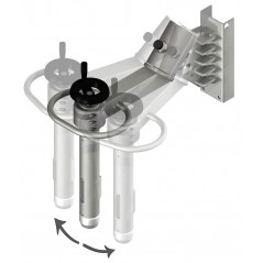 Wózek manipulacyjny 250 kg z trzpieniem rozprężnym do rolek fi152 150/650