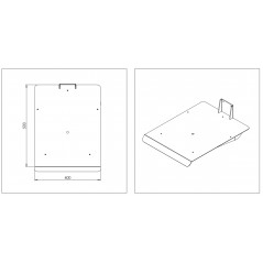 Wózek manipulacyjny 130 kg z platformą SS