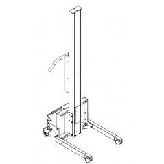 Wózek manipulacyjny 130 kg z platformą SS