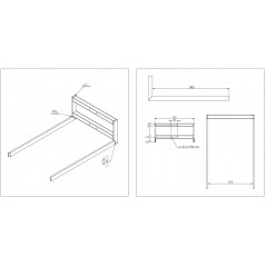 Wózek manipulacyjny 130 kg z widłami