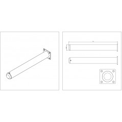 Wózek manipulacyjny 130 kg z trzpieniem