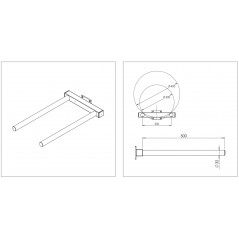 Wózek manipulacyjny 70 kg z podwójnym trzpieniem