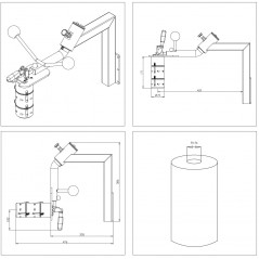 Wózek manipulacyjny 30 kg z trzpieniem rozprężnym