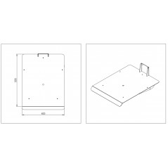 Wózek manipulacyjny 80 kg z platformą SS