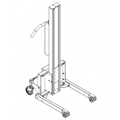 Wózek manipulacyjny 80 kg z widłami